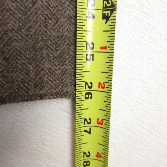 Daniel Cremieux Reversible Alpaca Wool herringbone Coat Size L Muted Light Brown - Picture 10 of 11